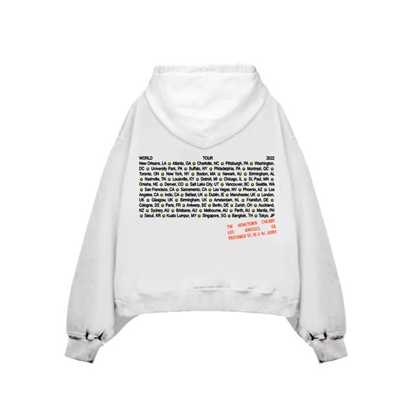 Billie Eilish Happier Than Ever World Tour 2022 Hoodie Sweatshirt Large - Picture 2 of 3